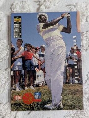 1994 Upper Deck Michael Jordan Silver Signature NM+ Pro Files #204 NEW